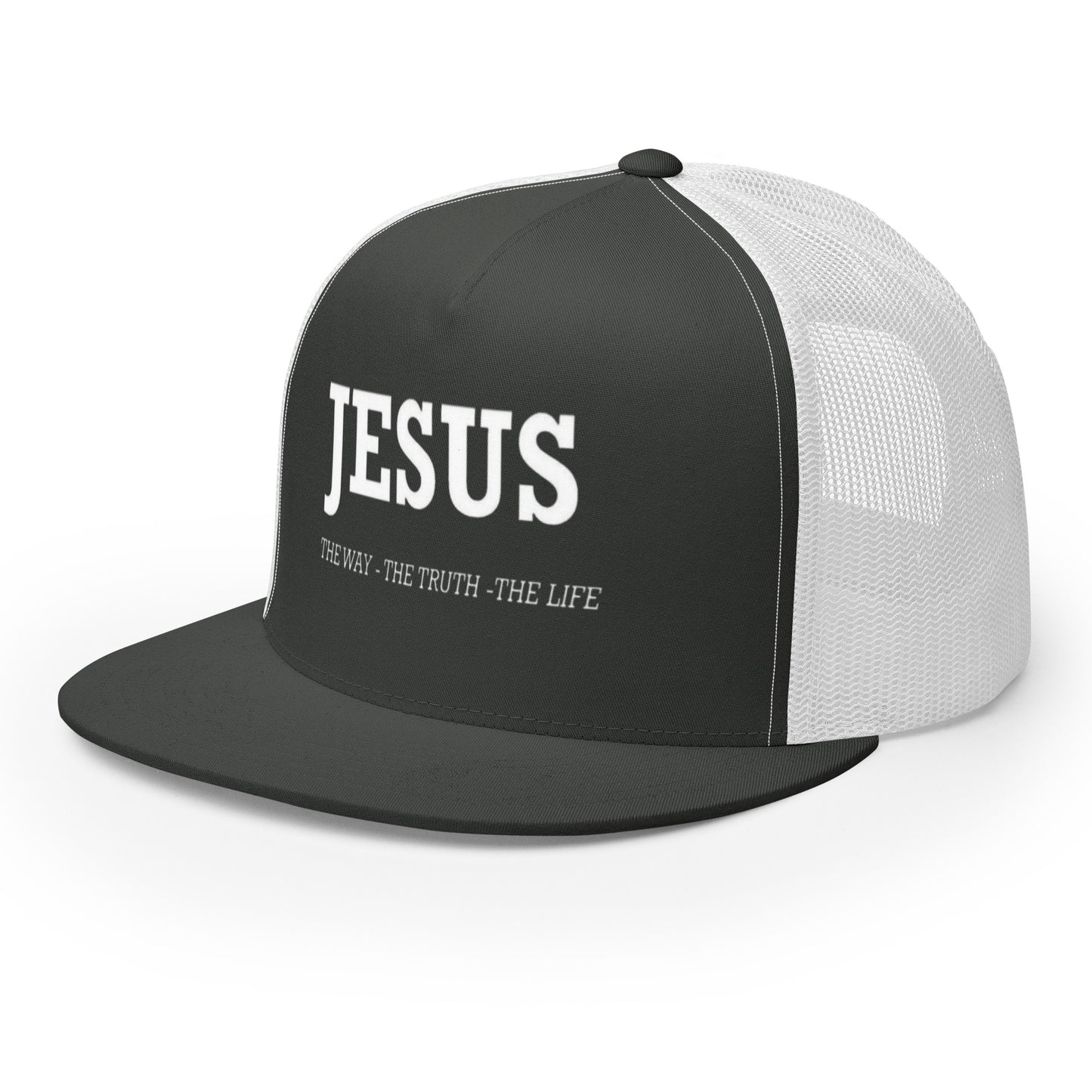 "Snapback trucker hat with bold detailing for a statement look