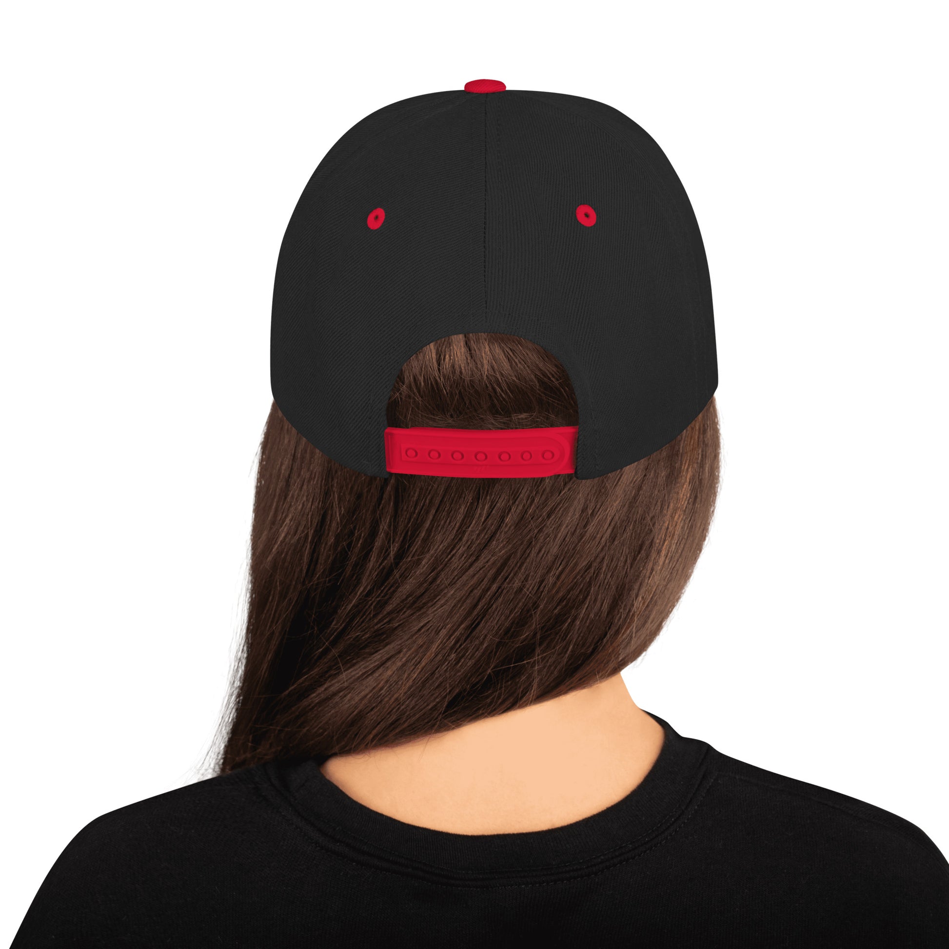 "Snapback cap with urban-inspired style, perfect for streetwear outfits."