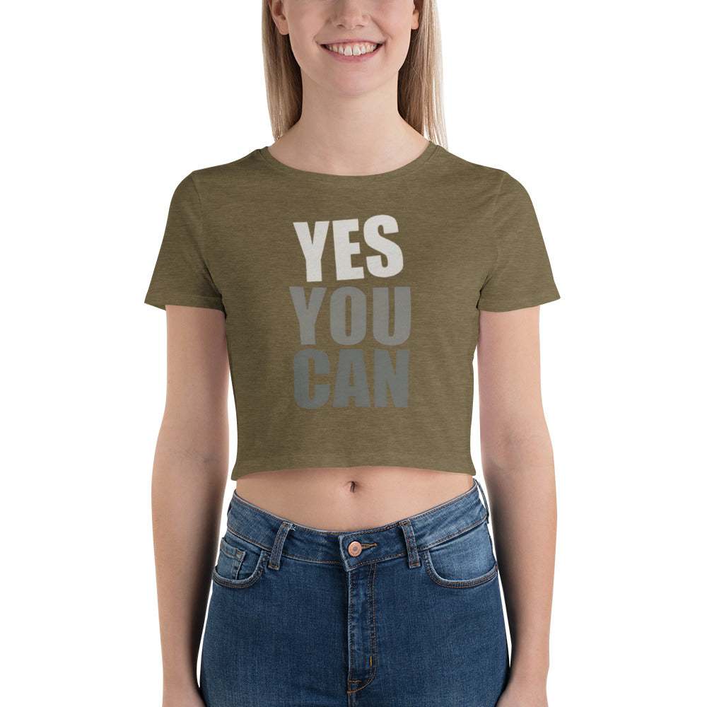  A cozy and soft women’s crop tee that keeps you comfy all day