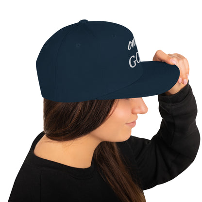 "Stylish snapback hat with a classic design for versatile wear."