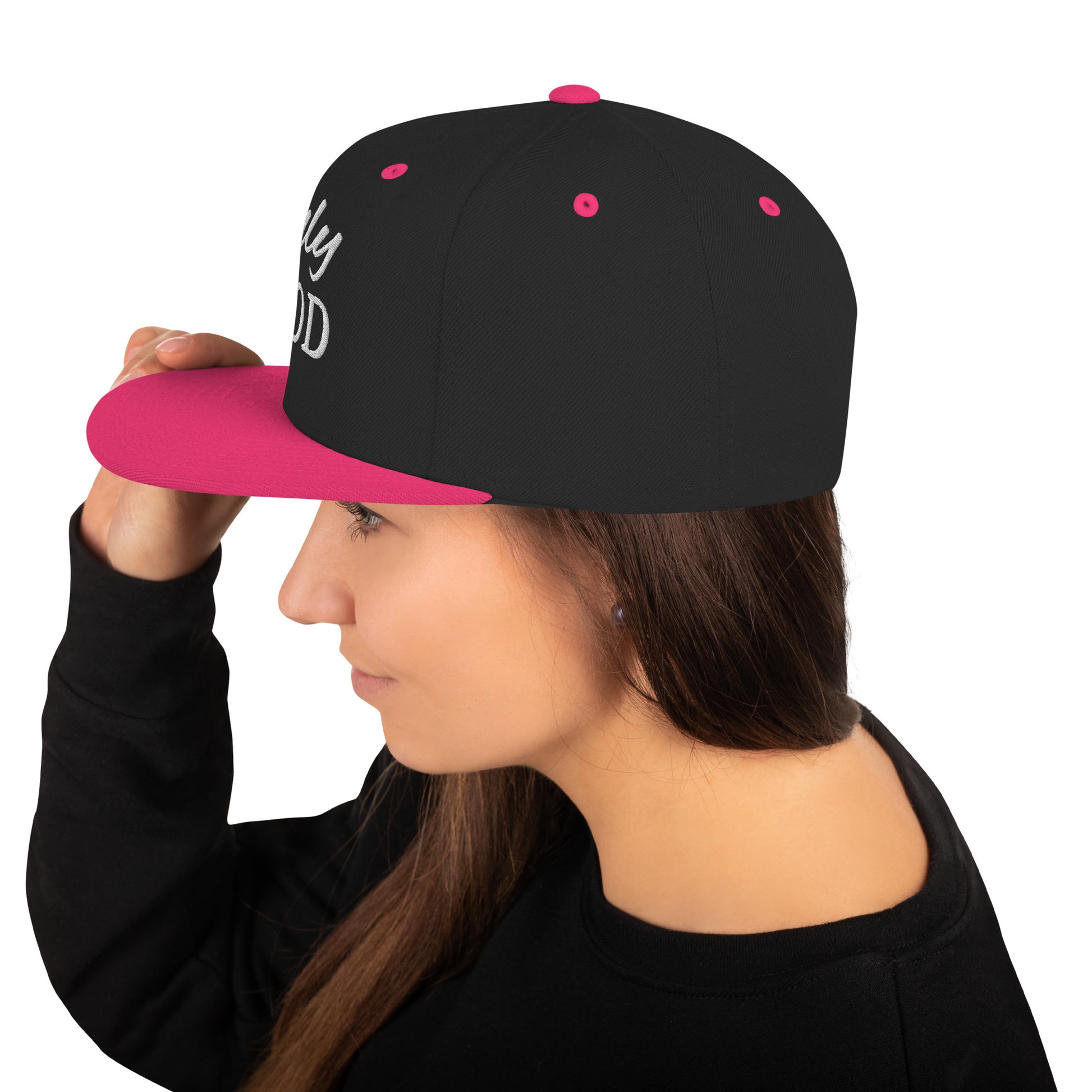 Performance-oriented snapback hat perfect for active day