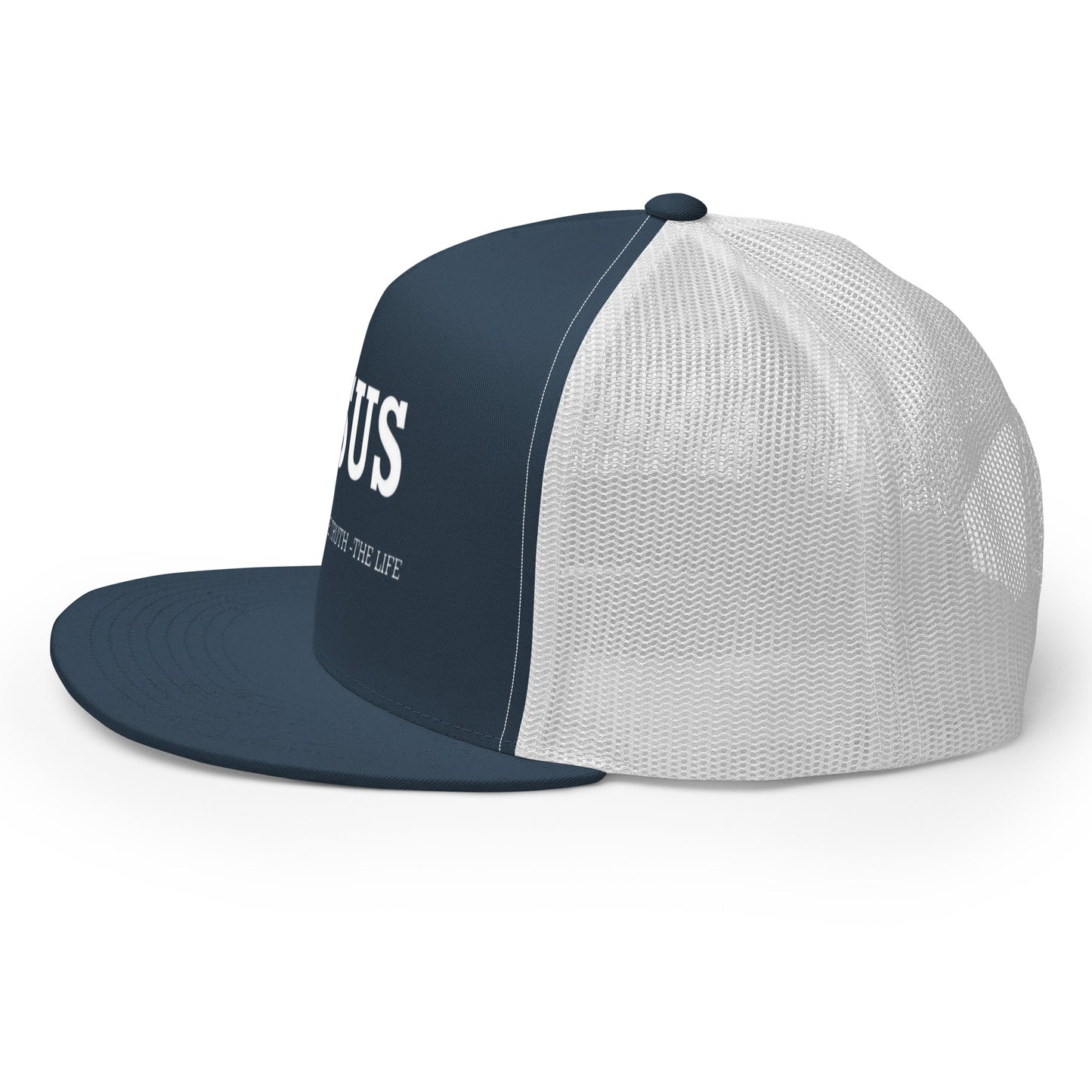 "Trucker hat with breezy mesh design for sun protection and comfort