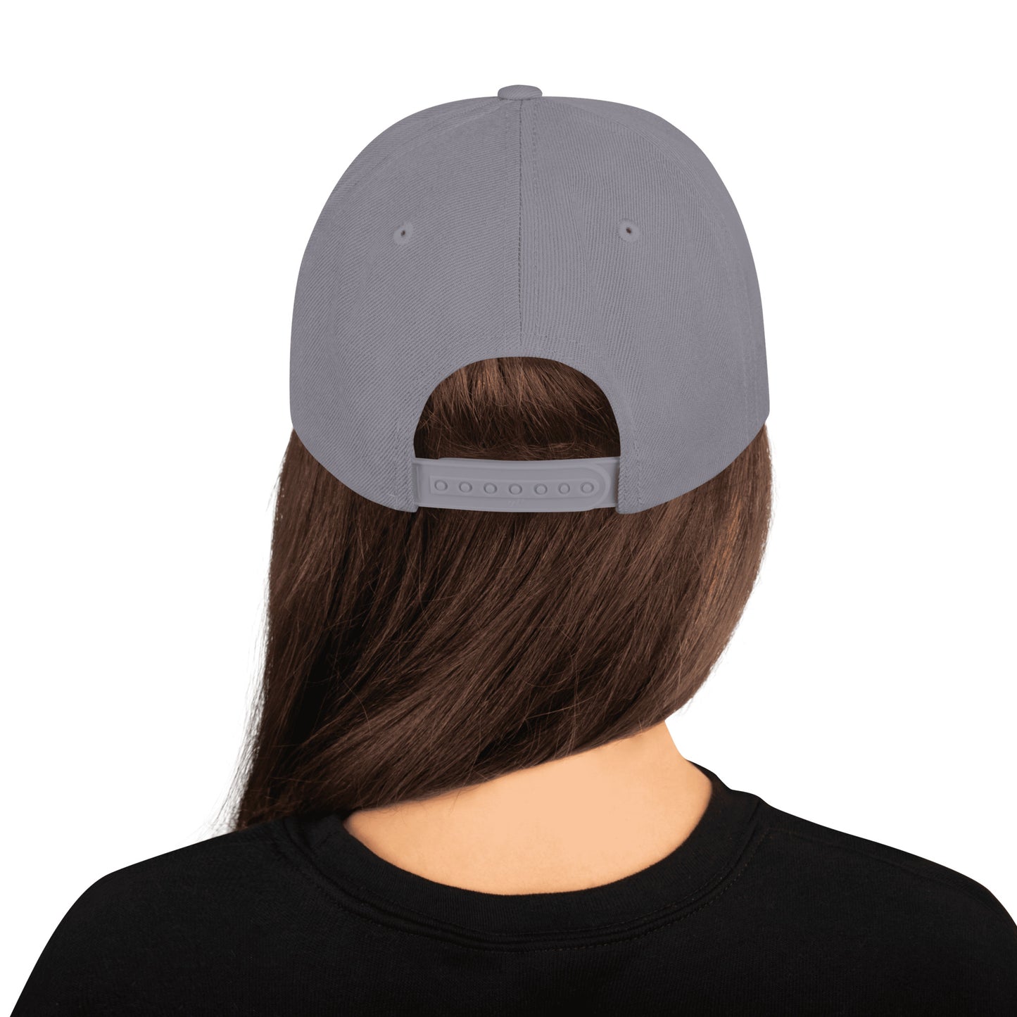 "Snapback cap with a casual vibe for effortless street style."