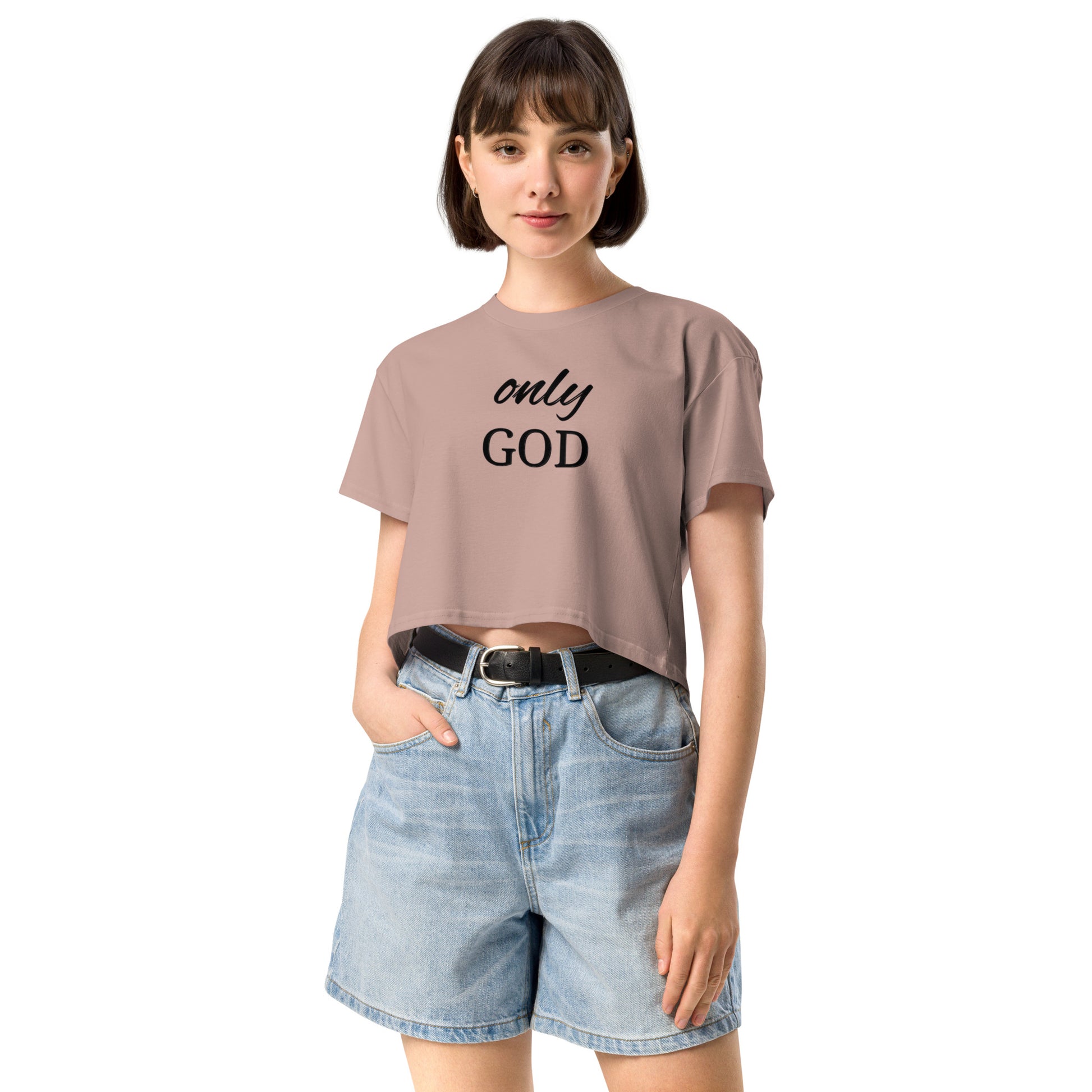 A trendy crop top designed for comfort and casual style.